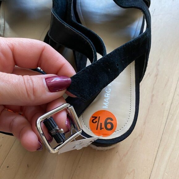 𝅺MARC Fisher Espadrilles Platform Wedge New 9.5 - Picture 6 of 6